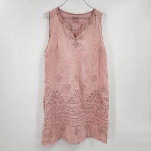 ARTISAN NY 100% Linen Sleeveless Dress